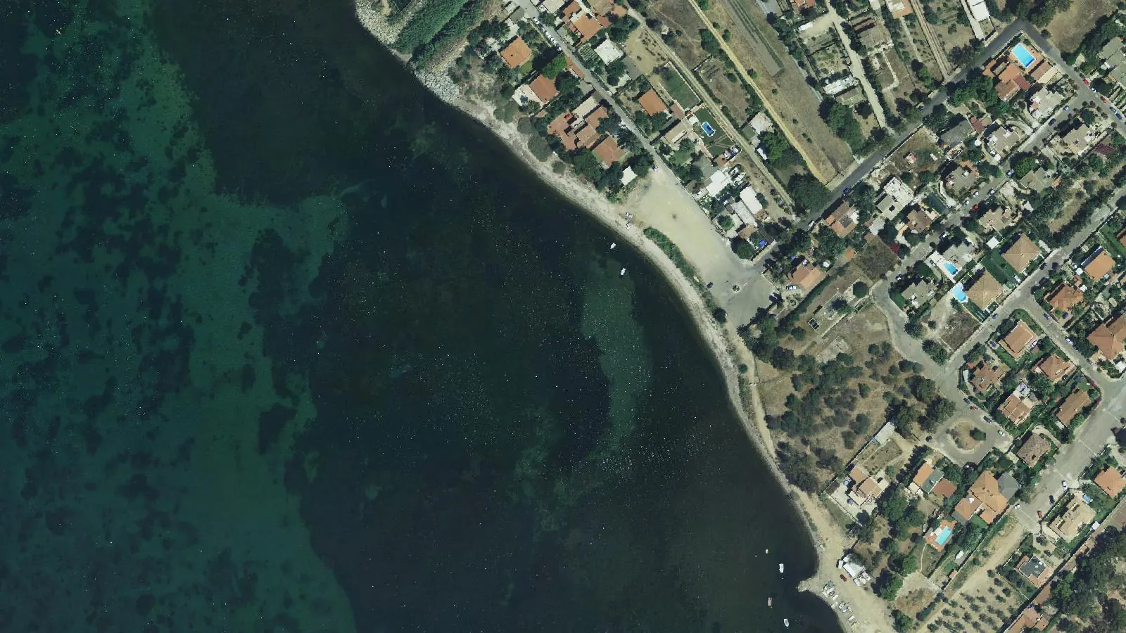 Luftbild von Spiaggia di Foxi