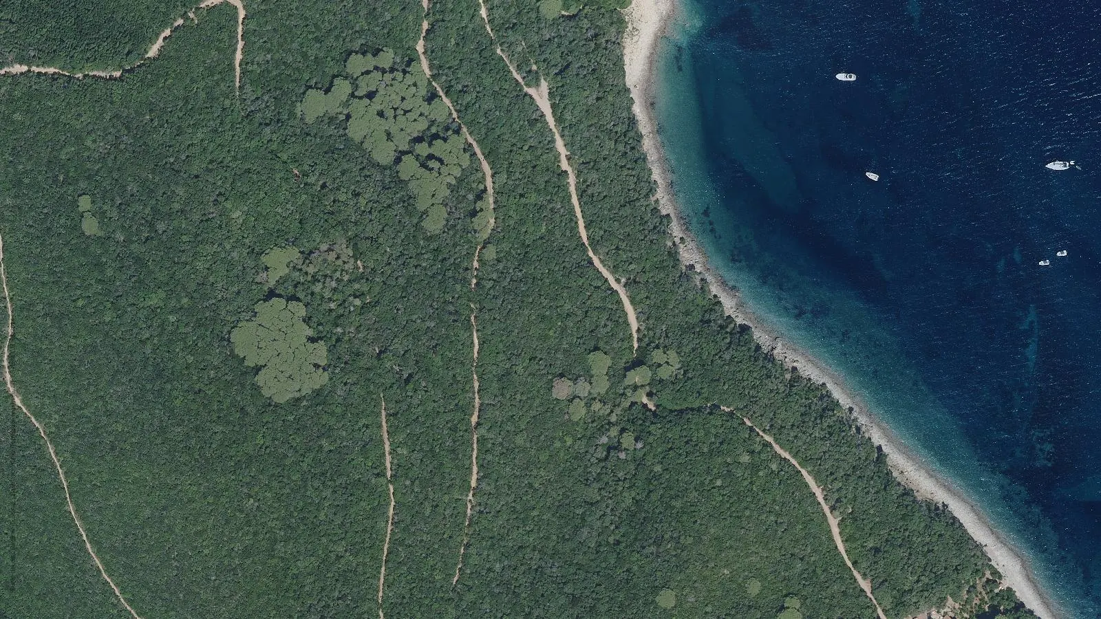 Luftbild von Spiaggia di Frugoso