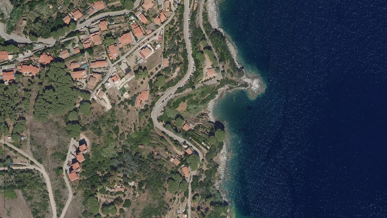 Luftbild von Spiaggia di Gennaro