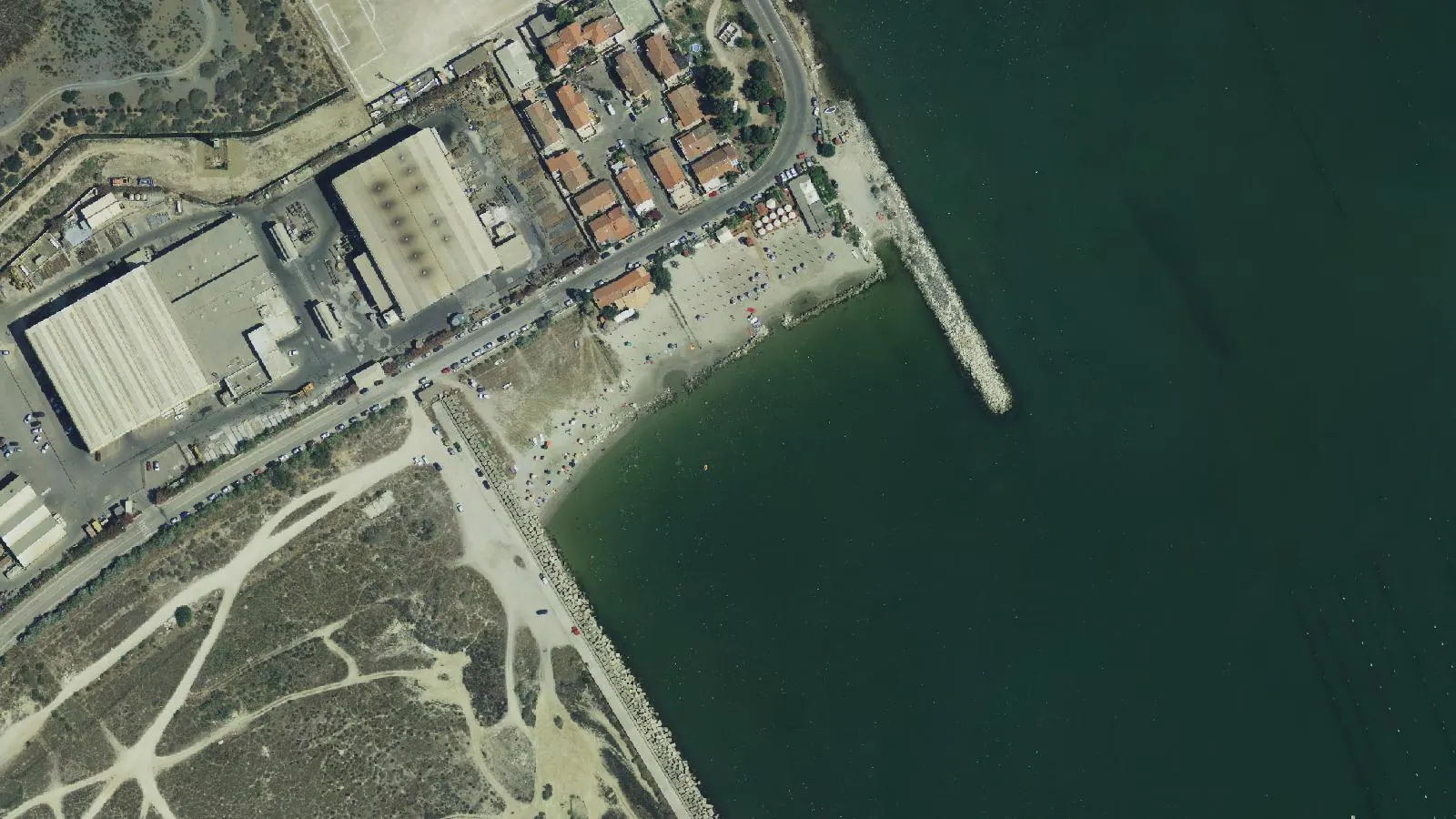 Luftbild von Spiaggia di Giorgino