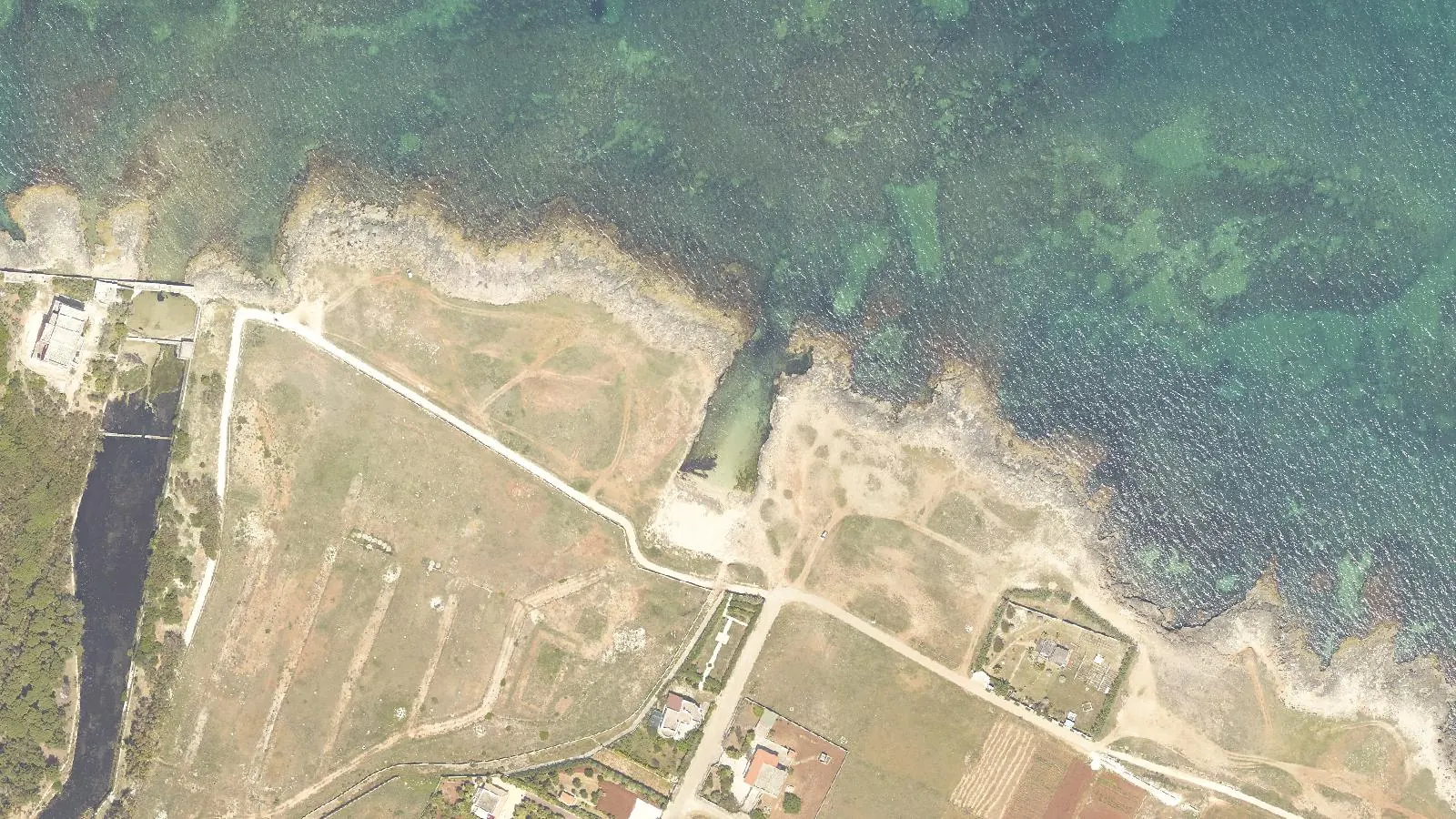 Vue aérienne de Spiaggia di Gorgognolo