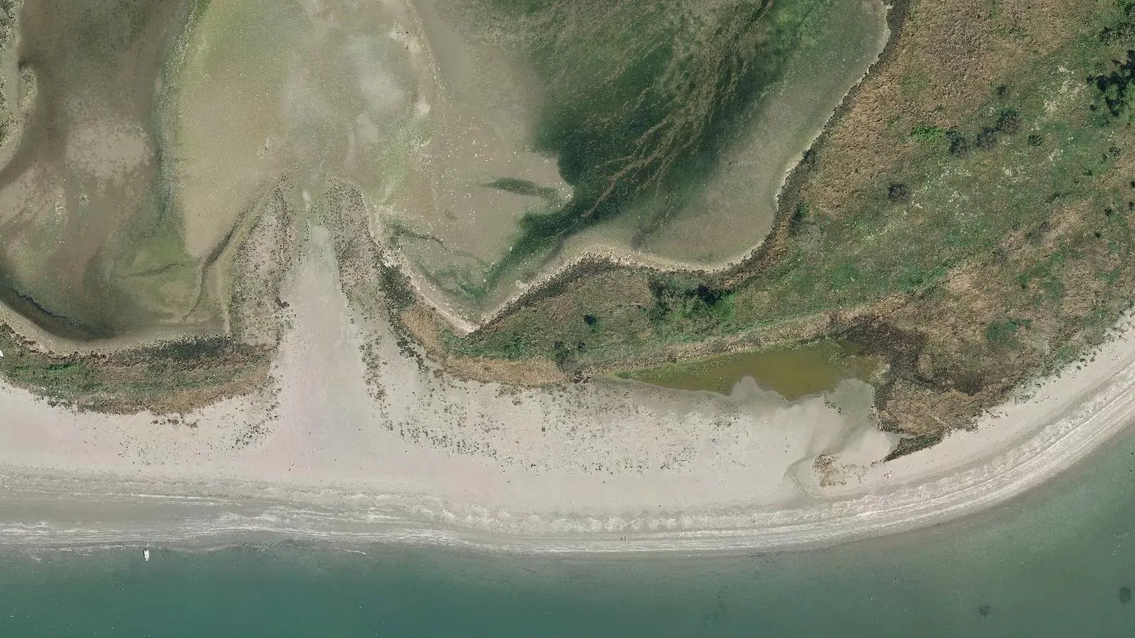 Luftbild von Strand von Il Porticino
