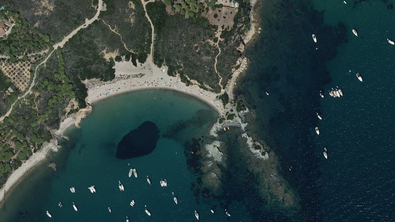 Luftbild von Spiaggia di Laconella