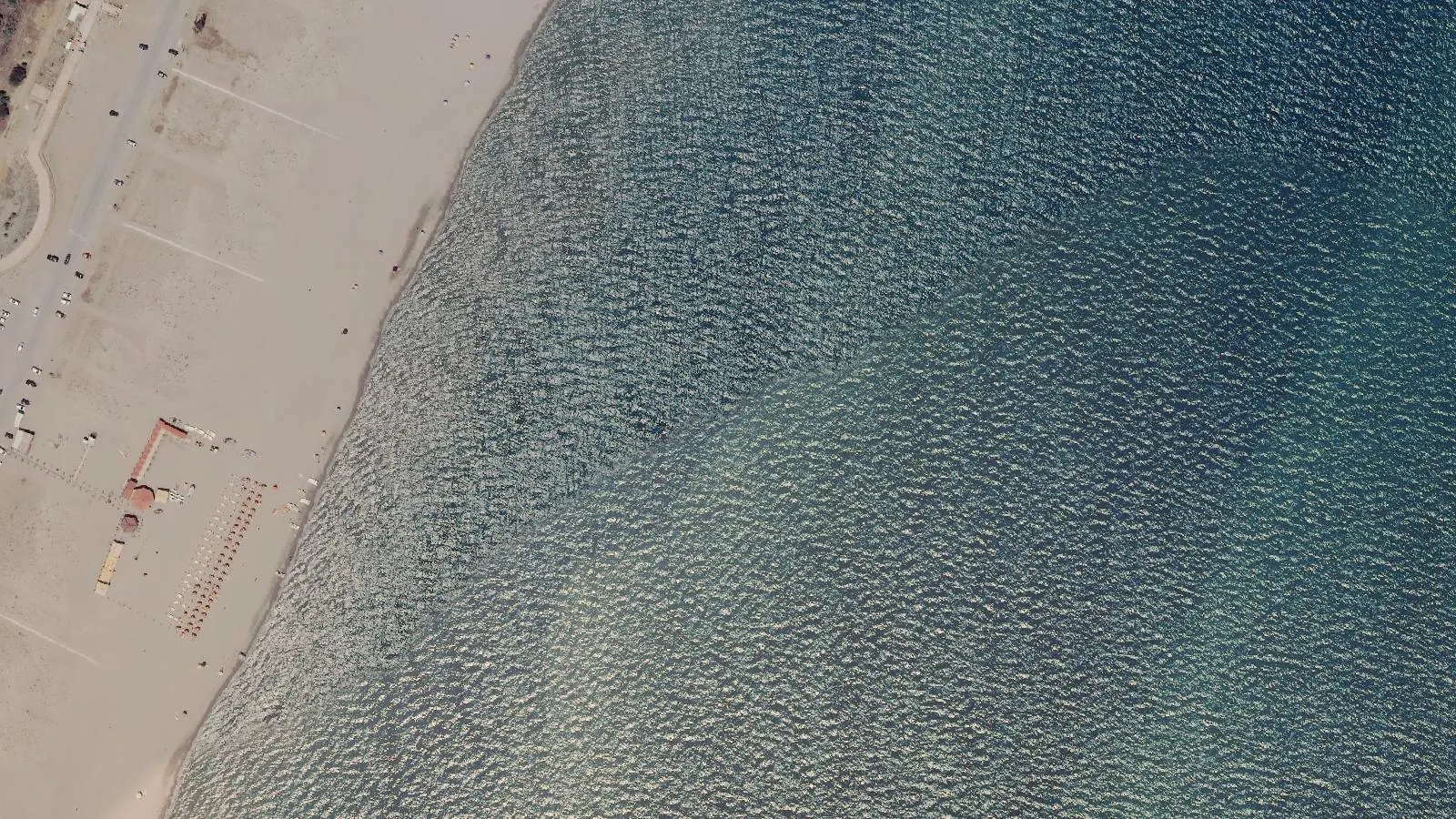 Luftbild von Strand von Lido di Scanzano