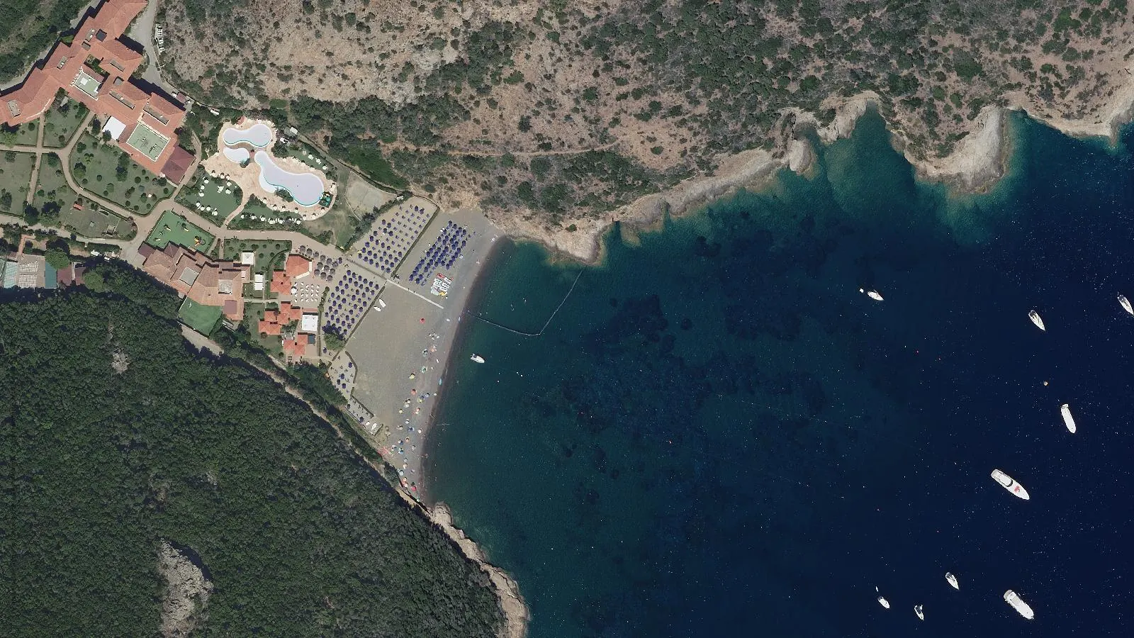 Vue aérienne de Spiaggia di Ortano