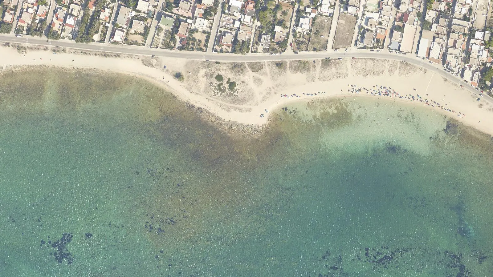 Vue aérienne de Plage de Palmintiello