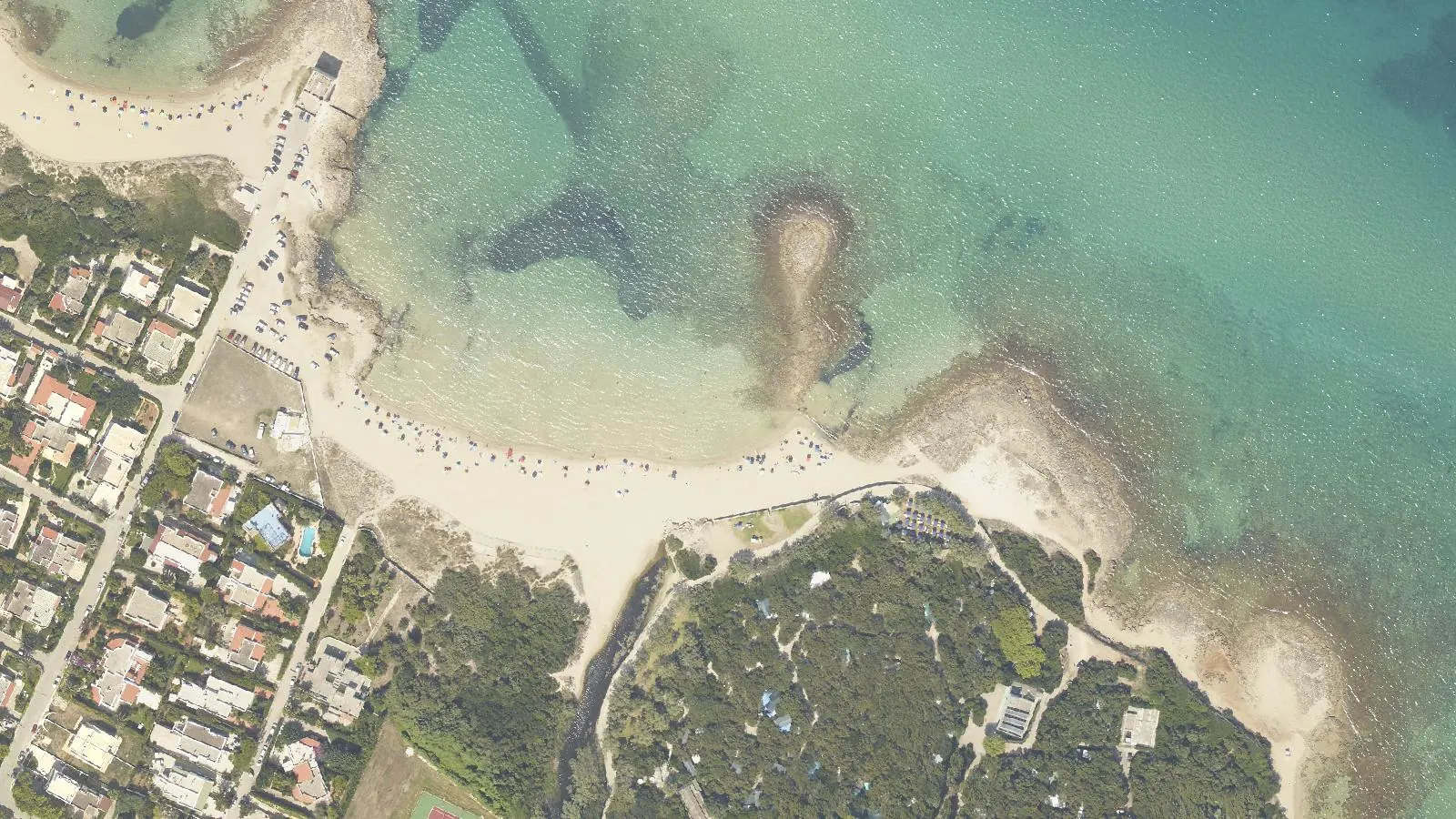 Vue aérienne de Spiaggia di Pilone 1