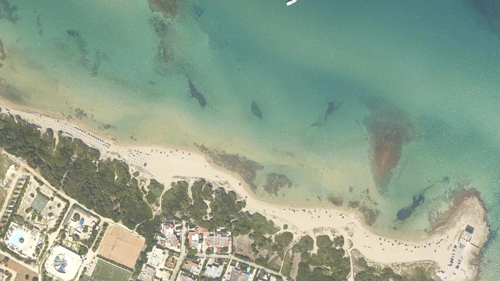 Vue aérienne de Spiaggia di Pilone 2