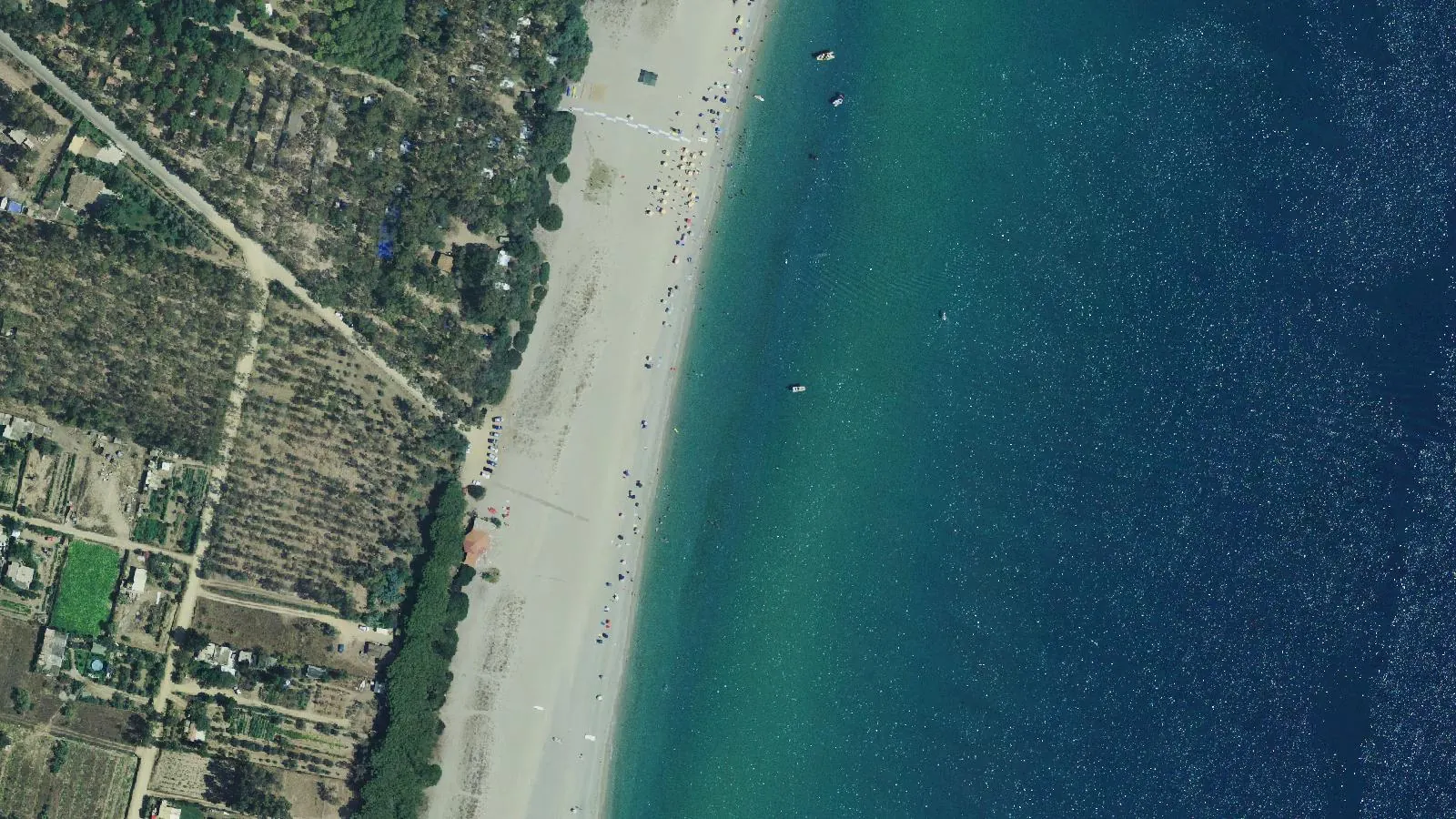 Luftbild von Spiaggia di Planargia