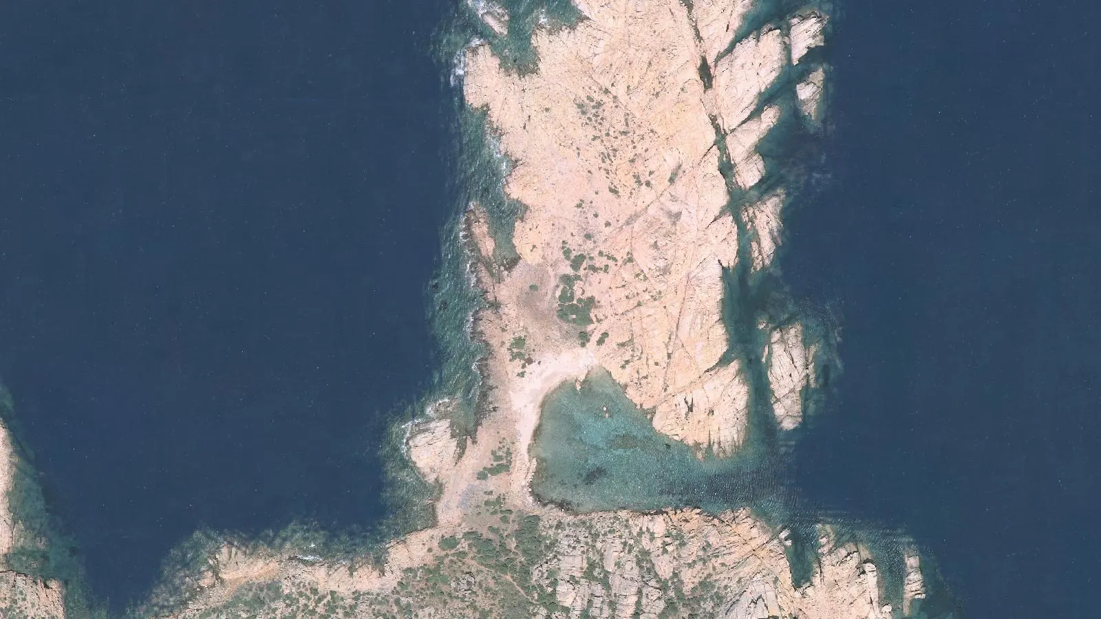 Luftbild von Spiaggia Di Punta Crucitta