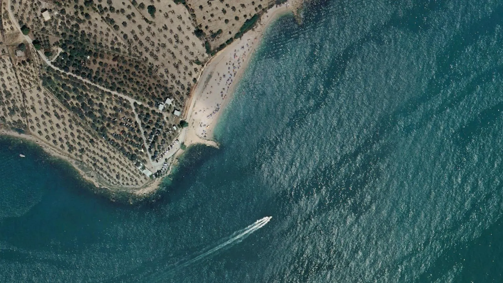 Vista aerea di Spiaggia di Punta Rossa