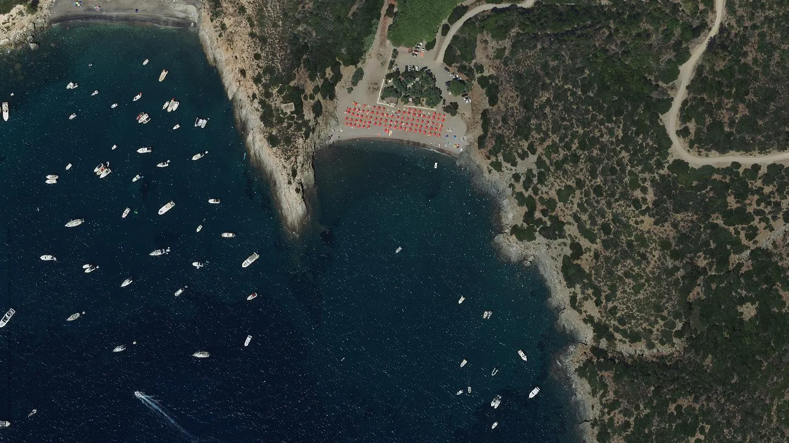 Vista aerea di Spiaggia di Remaiolo