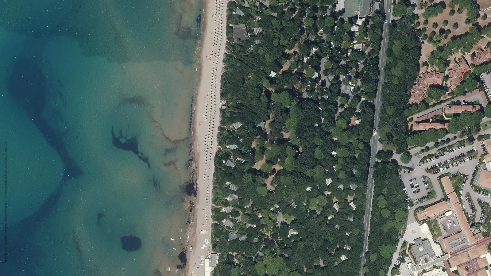 Aerial view of Spiaggia di Rimigliano