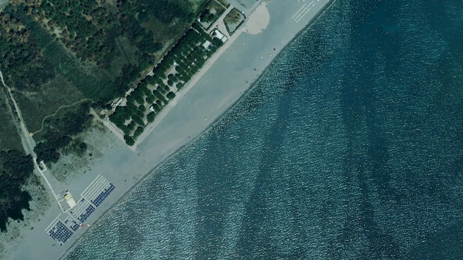 Vista aerea di Spiaggia di Rotondella