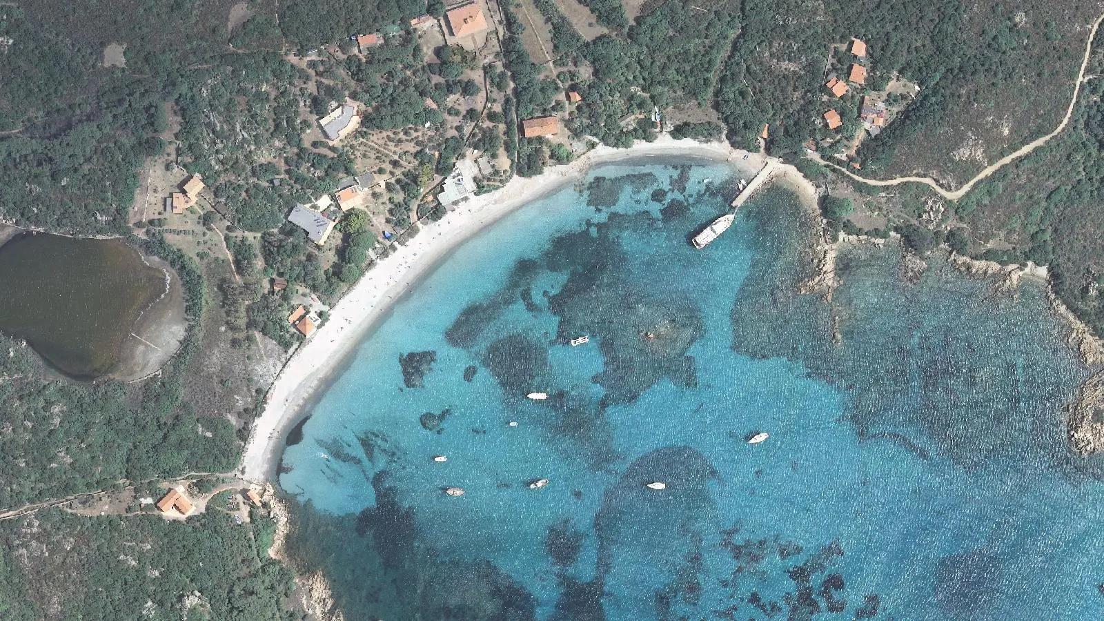 Luftbild von Spiaggia di Santa Maria