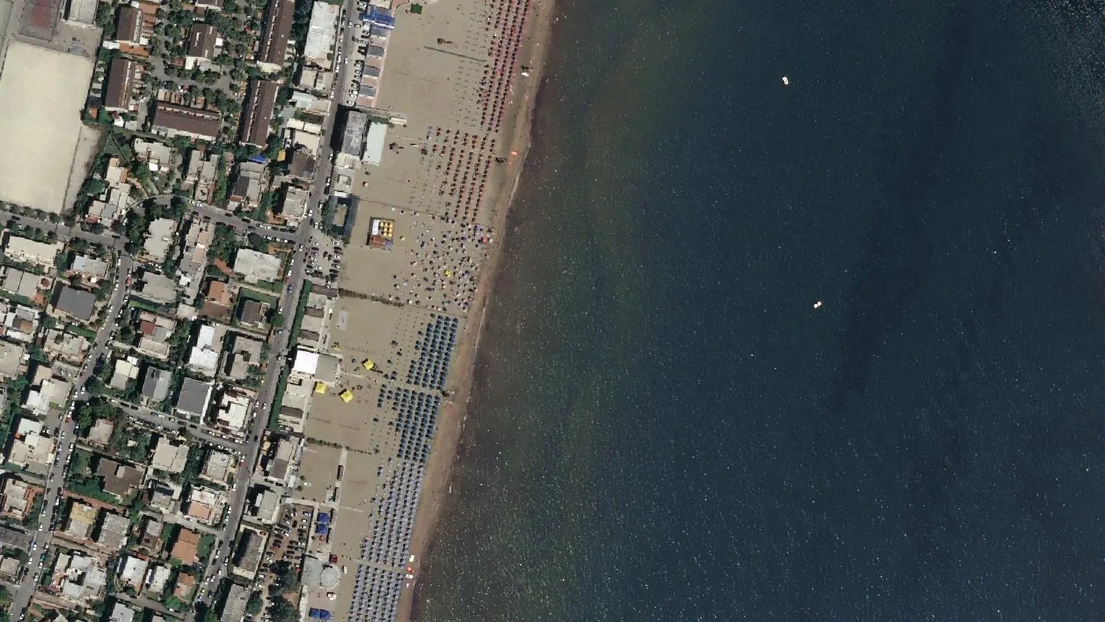 Vue aérienne de Plage de Siponto