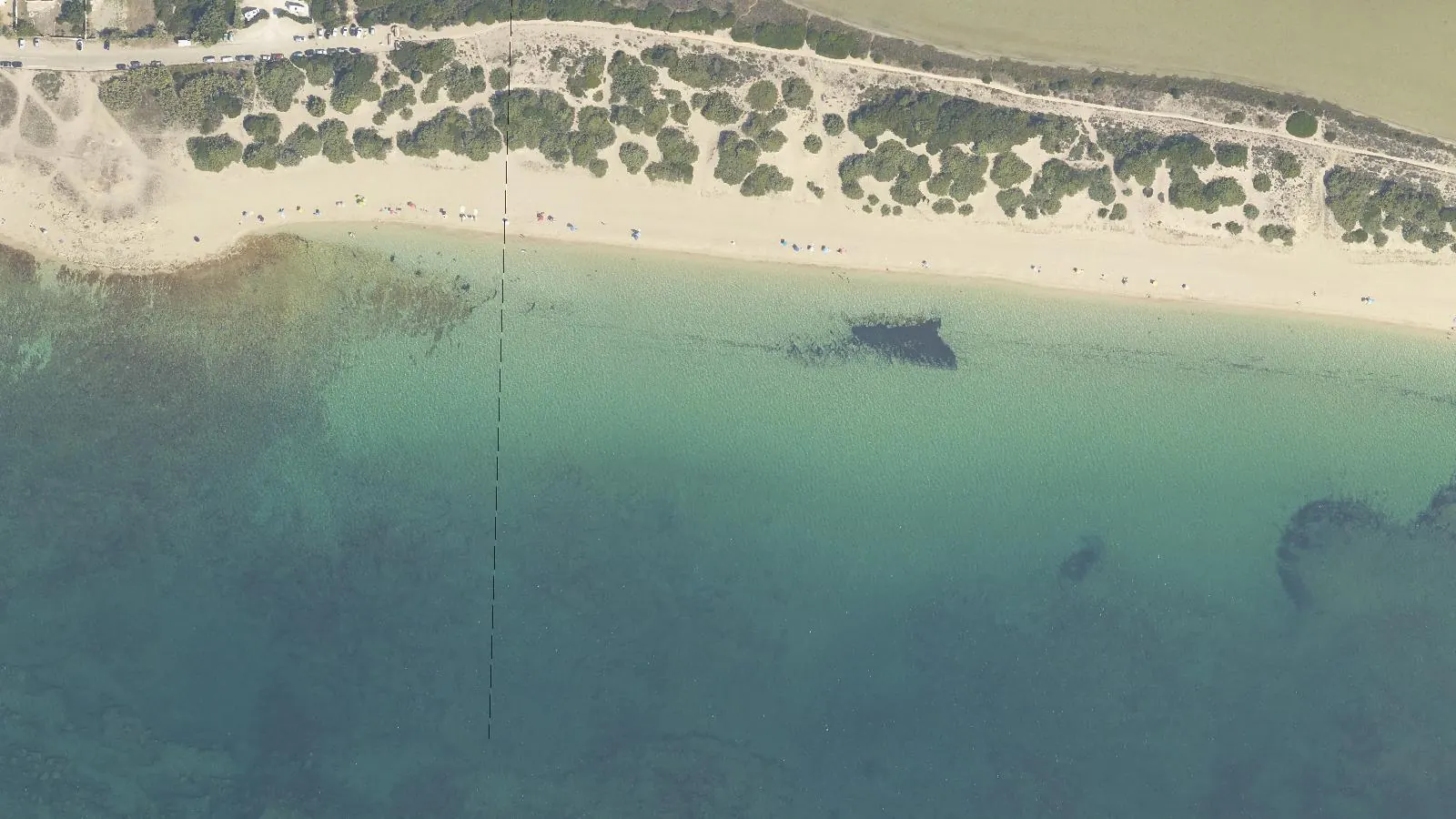 Vue aérienne de Plage de Specchiarica