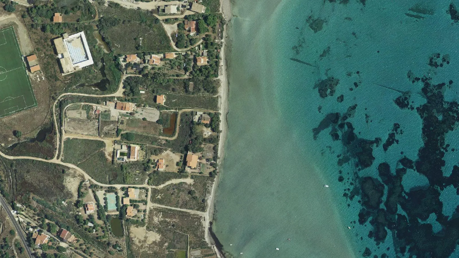 Luftbild von Spiaggia Giunco