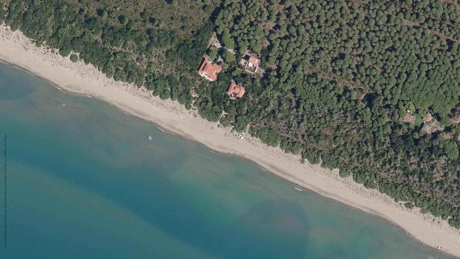 Vue aérienne de Spiaggia Le Marze
