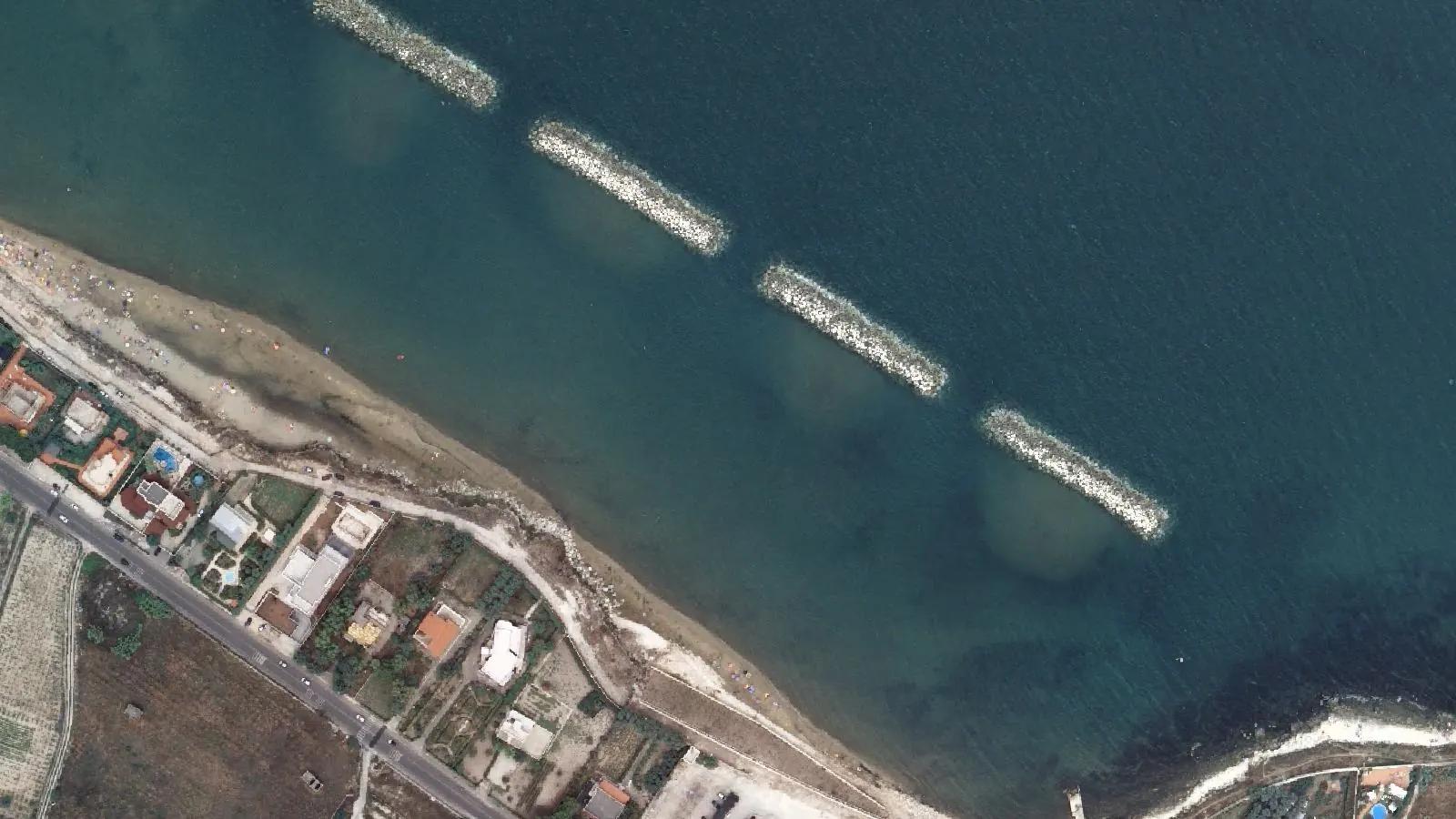 Vue aérienne de Spiaggia Le Mattinelle