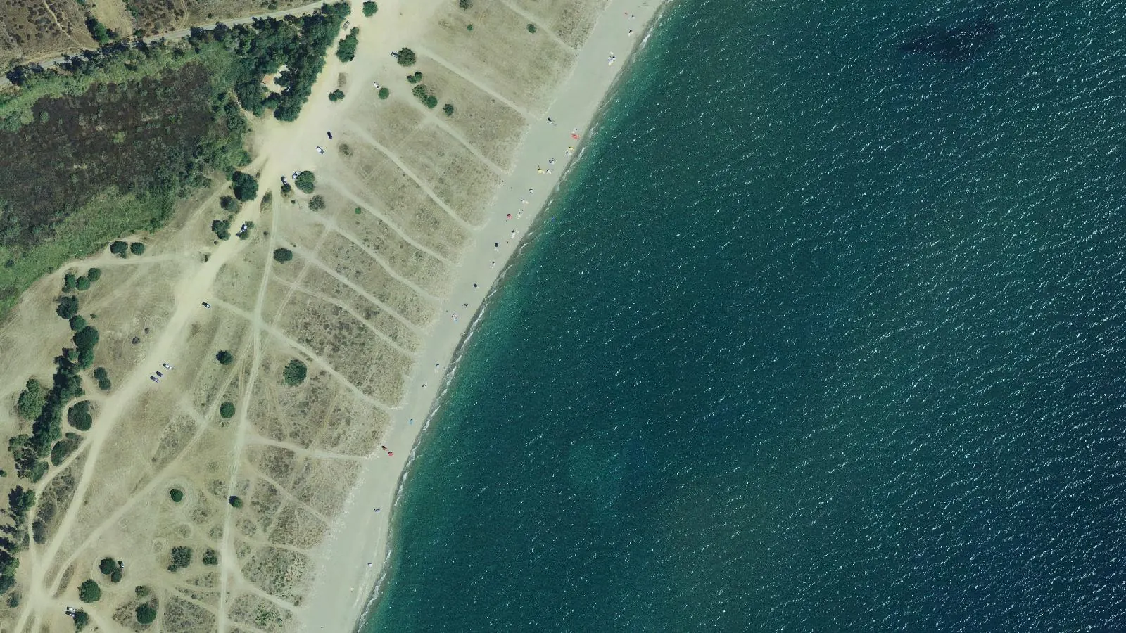 Luftbild von Spiaggia Prumari (Prima Spiaggia)