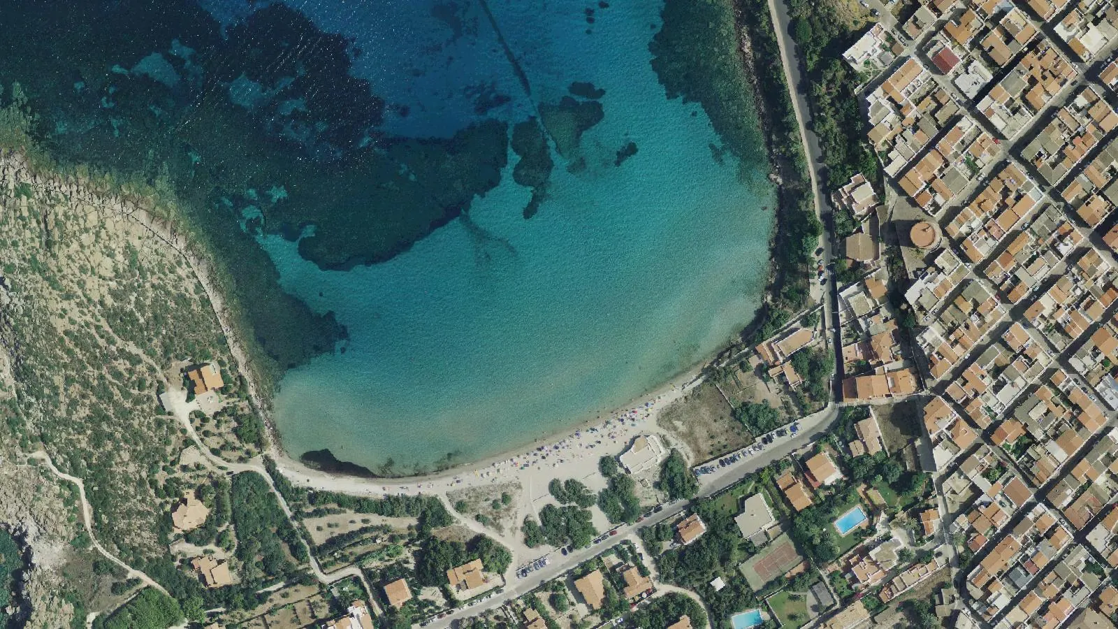 Vue aérienne de Spiaggia Sotto Torre
